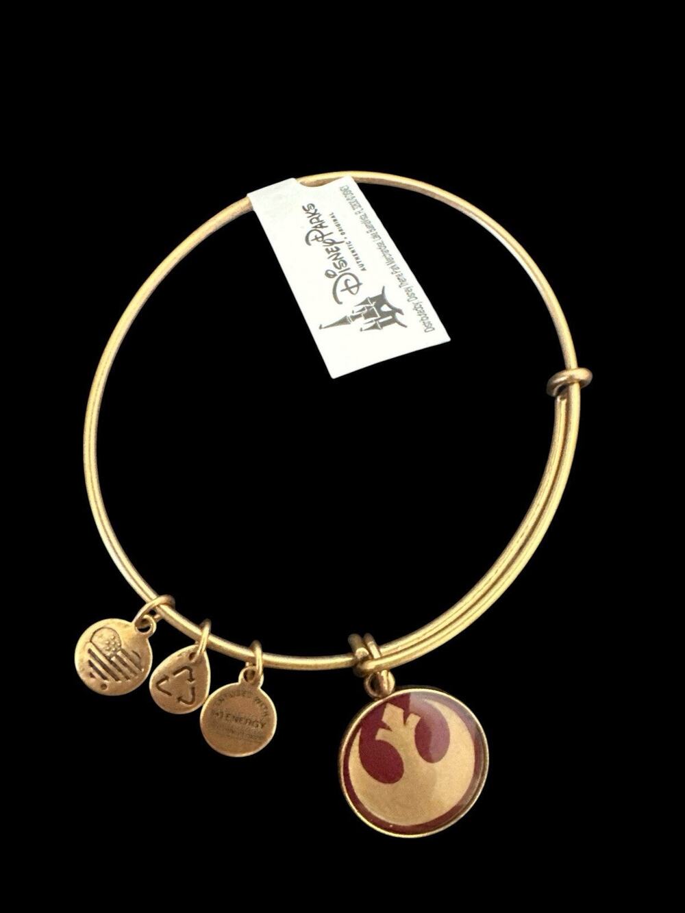 NEW Disney ALEX AND ANI Star Wars Alliance Starbird Red GOLD Charm Bracelet